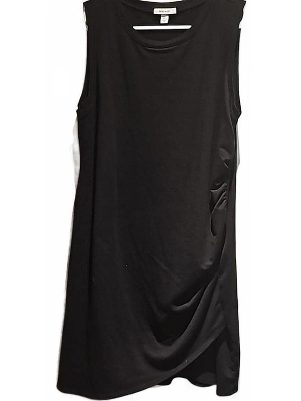 Nine West Sleeveless dress with gathered and layered side.  Size XL